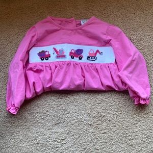 Sweet Southern Smocks Pink Construction Top